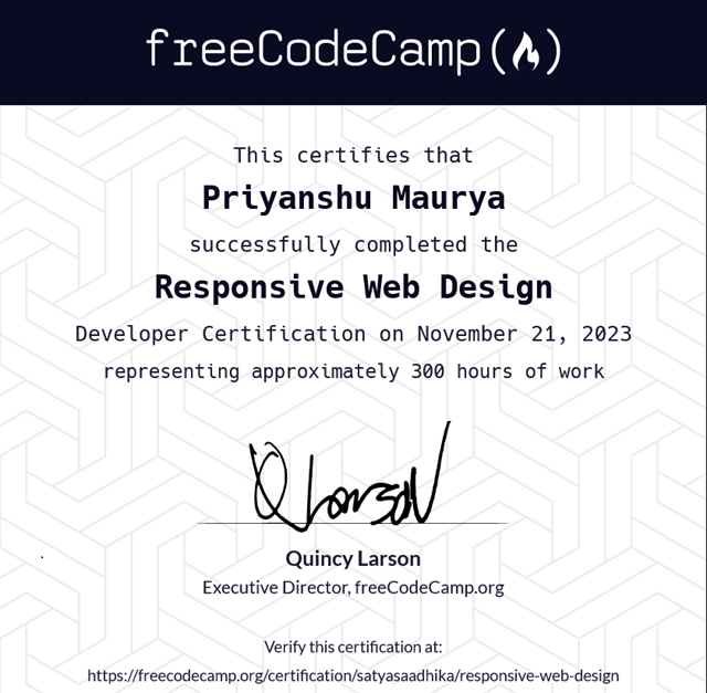 ...certificate